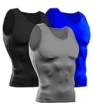DRSKIN Undershirts Running Shirt Tank Tops Men's Cool Dry Compression Baselayer Sleeveless