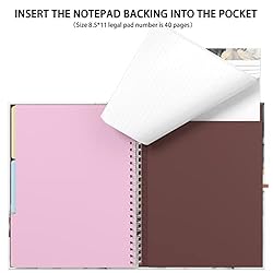 Rimilak Spiral Clipboard Folio with Refillable