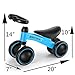 Joychoic Balance Bike-Training Bike for Ages 18 Months to 5 Years-Blue
