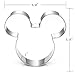SUPPEAR Mouse Cookie Cutter - Food Grade Stainless Steel Cushioned Shape, Set of 2