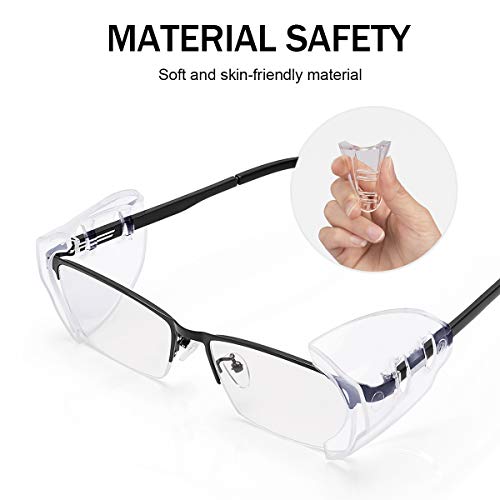 10 Pairs Side Shields For Prescription Glasses, Safety Glasses Side