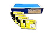 Inkjetcorner Replacement Ink Cartridge for LC-61 LC61Y MFC-490CW MFC-495CW MFC-J265w MFC-J410w MFC-J415w MFC-J615W MFC-J630W (Yellow, 5 Pack)