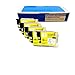 Inkjetcorner Replacement Ink Cartridge for LC-61 LC61Y MFC-490CW MFC-495CW MFC-J265w MFC-J410w MFC-J415w MFC-J615W MFC-J630W (Yellow, 5 Pack)