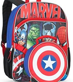 Marvel Universe 16" Backpack With Detachable Lunch Bag