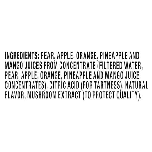 CAPRI SUN MANGO PINEAPPLE FLAVORED 100% JUICE BLEND FROM CONCENTRATE WITH ADDED INGREDIENTS AND OTHER NATURAL FLAVOR, 10 CT BOX, 6 FL OZ POUCHES
