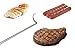 KAMaster Food Flipper Turner Hooks Stainless Steel BBQ Meat Hook Cooking Barbecue Turners Hooks Grill Accessories for BBQ Steak,Tri-Tips,Patties Sausages Ribs Chicken Breast Roasts