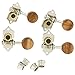 B Blesiya 4 Pieces Handcraft Open Ukulele String Tuning Pegs Acacia Knob Machine Heads 2R2L