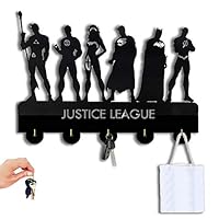 Justice Keague Wall Door Hooks,The Avengers Coat Hooks,Key Holder,Key Hanger for Wall、Entryway and Living Room -Unigue Gift-20LB(Max)