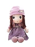 HWD 16'' Plush Girl Toys Doll , Soft Stuffed Figure Dolls , Clothes Detachable (Purple)