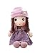 HWD 16'' Plush Girl Toys Doll , Soft Stuffed Figure Dolls , Clothes Detachable (Purple)