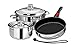 MAGMA Products, A10-363-2, Gourmet Nesting 7-Piece Stainless Steel Cookware Set with Ceramica Non-Stick