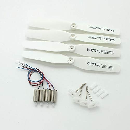 2 Pairs RC Drone Motors CCW CW Engine Motor with Gear Propellers Blades Spare Parts for SYMA X5UC/X5UW Quadcopter Accessories light gold