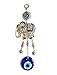 Evil Eye Car Hanging Gold Ornament Set of 4 – Turkish Greek Evil Eye Decor – Car Accessory and Charm for Protection