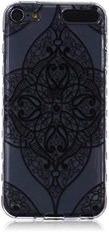 Ipod Touch 5 Case, Touch 6 Case, Chinstyle Ipod Touch 5 5th / 6th Generation Case Slim Soft Wavy Edge Clear TPU Gel Case Classic Tribal Flower Pattern Back Cover