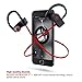 Bluetooth Headphones,Small Target Best Wireless Sports Earphones with Mic IPX7 Waterproof Stable Fit in Ear Earbuds Noise Isolating Stereo Headset 9-Hour Woriking Time for Running Workout Gym