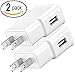 Samsung OEM EP-TA10JWE 2.0 Amp Travel Charger Adapter for Samsung Galaxy S5, Note 3, Edge, Tab Pro, Note Pro - White -Pack of 2