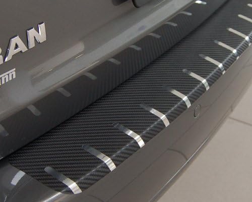 Chrome Boot Sill Protector Volvo V60 Carbon Foil 320 µm Thick