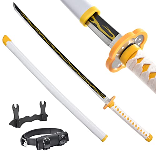 Demon Slayer Sword Anime Sword 41inch with Belt Zenitsu Sword