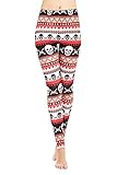 DawnRaid Womens Graphic Printed Leggings Stretch Funky Tights Ankle Length
