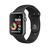 New Apple Watch Series 1 42mm Smartwatch (Space Gray Aluminum Case, Black Sport Band)
