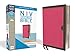 NIV, Thinline Bible, Compact, Leathersoft, Pink/Brown, Red Letter, Comfort Print