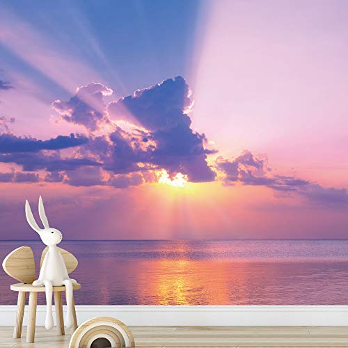 signwin Wall Mural Beach and Blue Sea Removable Self-Adhesive Wallpaper Wall Decoration for Bedroom Living Room - 66x96 inches