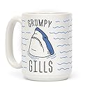 Grumpy Gills Shark 15 OZ Coffee Mug by LookHUMAN