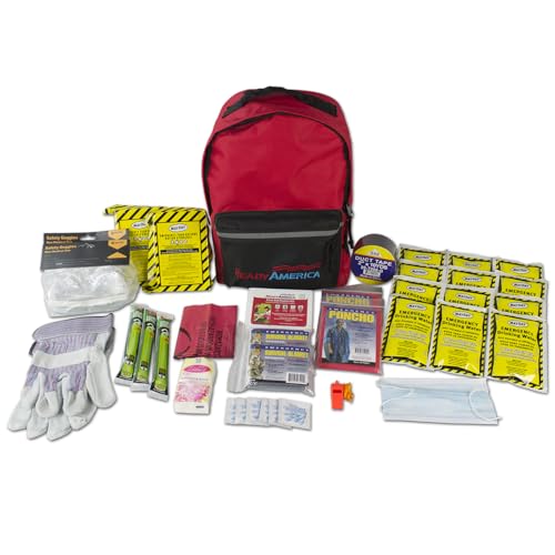 Ready America Tornado Emergency Kit 2-Person, 3-Day Backpack, Includes Emergenc…