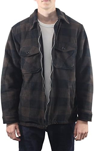 Men's Buffalo Plaid Polar Fleece Jacket