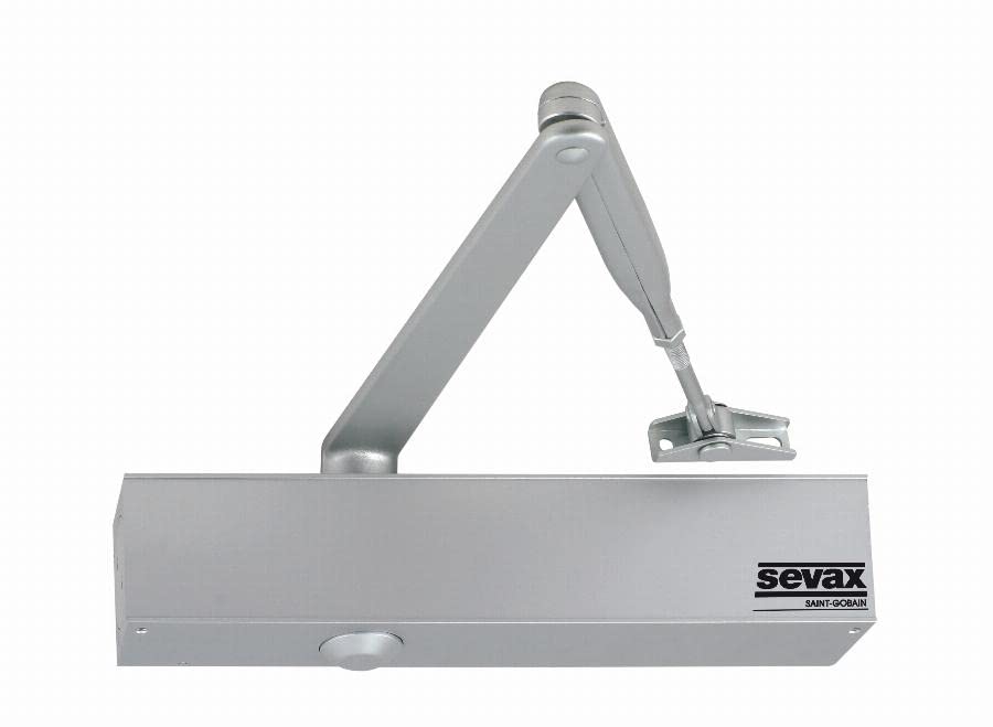 Sevax ESV7181 Door Closer with Compass Arm F2 to 6 Silver