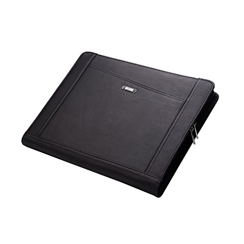 iPad Keyboard Portfolio, Executive Leather Padfolio Case with Bluetooth Keyboard for 10.5 inch iPad Pro,Black