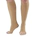 Ames Walker AW Style 322 Anti-Embolism 18 mmHg Open Toe Knee High Compression Stockings Beige XXLarge