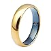 AW BRIDAL 5mm Mens Ring Gold Wedding Rings for Men Tungsten Ring Mens Wedding Bands for Women Engagement Ring Promise Rings for Couples Gifts 5mm, Size 7