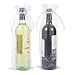 Juvale 24 Pack Organza Wine Bags - Drawstring Wine Bottle Organza Gift Bags for Baby Shower, Wedding and Party Favors - White 14.7 x 5.2 inches