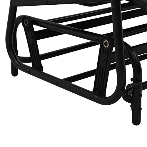 image for Giantex Glider Bench Outdoor 2 Person Loveseat Chair Loveseat Armchair