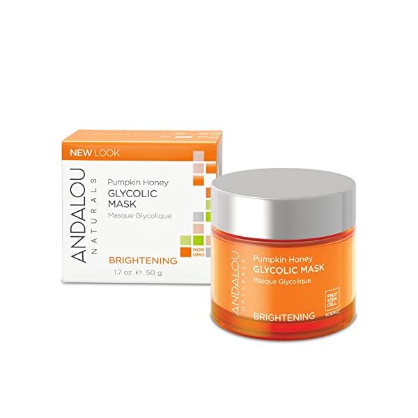 Download Andalou Naturals Glycolic Brightening Mask With Pumpkin Honey 1 7 Oz Organic Face Mask Organic Face Care Website PSD Mockup Templates