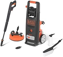 Black+Decker BXPW2000PE High Pressure Washer (2000 W, 140 bar, 440 l/h) with Patio Cleaner Deluxe and Fixed Brush