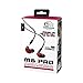 MEE audio M6 PRO In Ear Monitor Headphones for Musicians, 2nd Gen Model With Upgraded Sound, Memory Wire Earhooks & Replaceable Cables, Noise Isolating Professional Earbuds, 2 Cords Included (Red)
