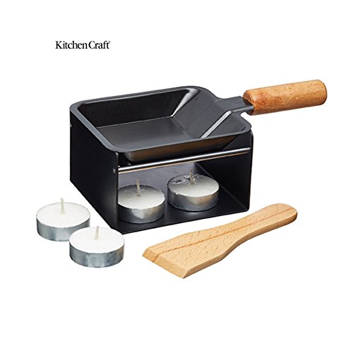Raclette - Individual - 9.5cm Non Stick Pan with Burner & Stand - Gift Boxed - Thumbnail 3