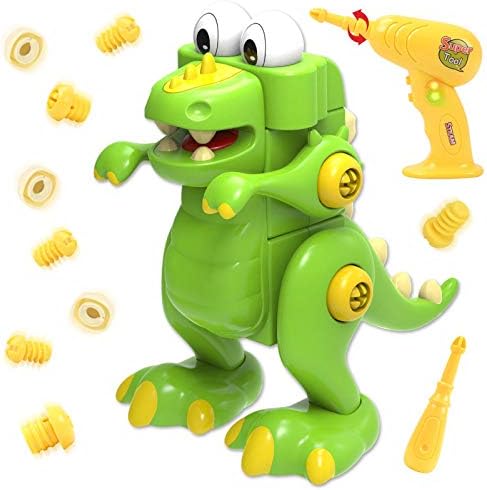 Gilobaby 恐竜 おもちゃ 組み立て Diy恐竜のおもちゃセット Diy 工具 恐竜立体パズル 早期教育 知育玩具 学習玩具 複数回組み立てて分解できます 安全な材料 男の子 女の子 誕生日プレゼント 入園お祝い 贈り物 クリスマスプレゼント