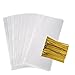 Cellophane Bags 200 PCS Clear Flat Cello Treat Bags Party Favor Bag for Gift Bakery Cookies Candies with 200 Twist Ties (4x9Inch)