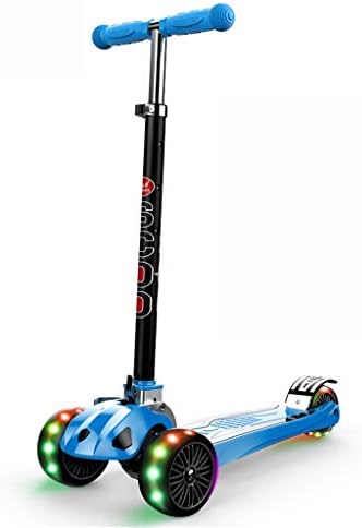 子供キックスクーター Ledで操縦する3輪調整可能ハンドルバー軽量化ライト