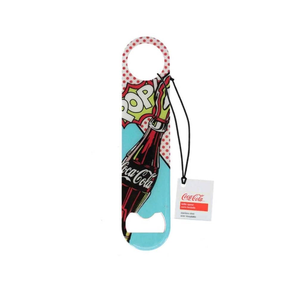 Tablecraft Coca-Cola Pop Fizz Flat Bottle Opener, Red