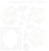 We R Memory Keepers 0633356037439 Printing Plate Letter Press-Floral Set (12 Piece)