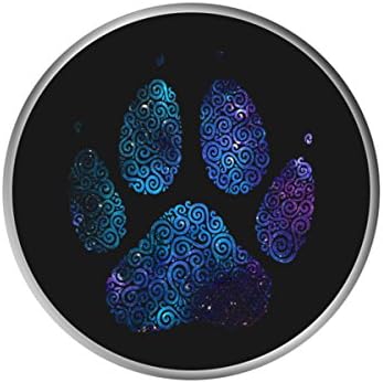 Expanding Pop Stand and Grip Socket for Phones or Tablet - Hold It - Swirly Galaxy Dog Paw