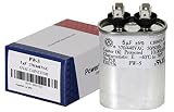 PowerWell 5 uf MFD 370 or 440 VAC Oval Run Capacitor PW-5 for Fan Motor Blower Condenser in Air Handler Straight Cool or Heat Pump Air Conditioner - Guaranteed to Last 5 Years