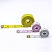 ZomBo Soft Tape Measure Double Scale for Body 3 Pack for Sewing, Body, Tailor 60/120 inch Craft Vinyl Ruler,has Inch Scale on Reverse Side (Yellow Pink White)