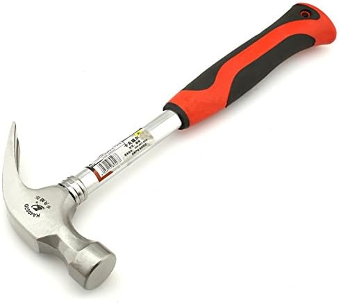 Steel Pipe Handle Claw Hammer Hardware Tools Lifesaving Hammer (80z/250g)