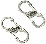 Nite Ize S-Biner MicroLock, Locking Key Holder, Stainless-Steel