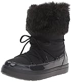 crocs Women's Lodge Point Lace Snow Boot, Black, 10 M US